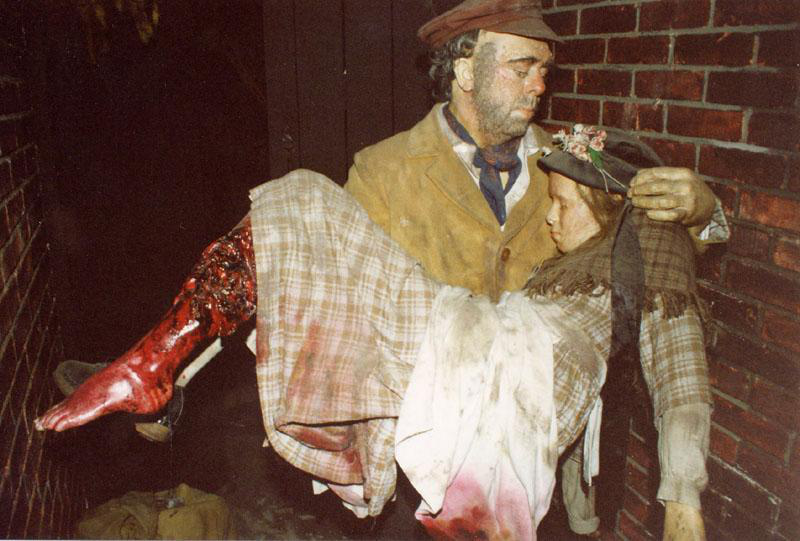 Unguarded factory machinery