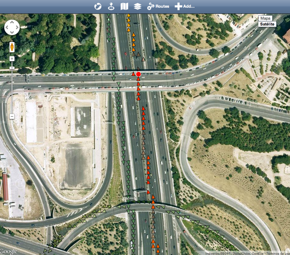 Traffic detail - intersection view